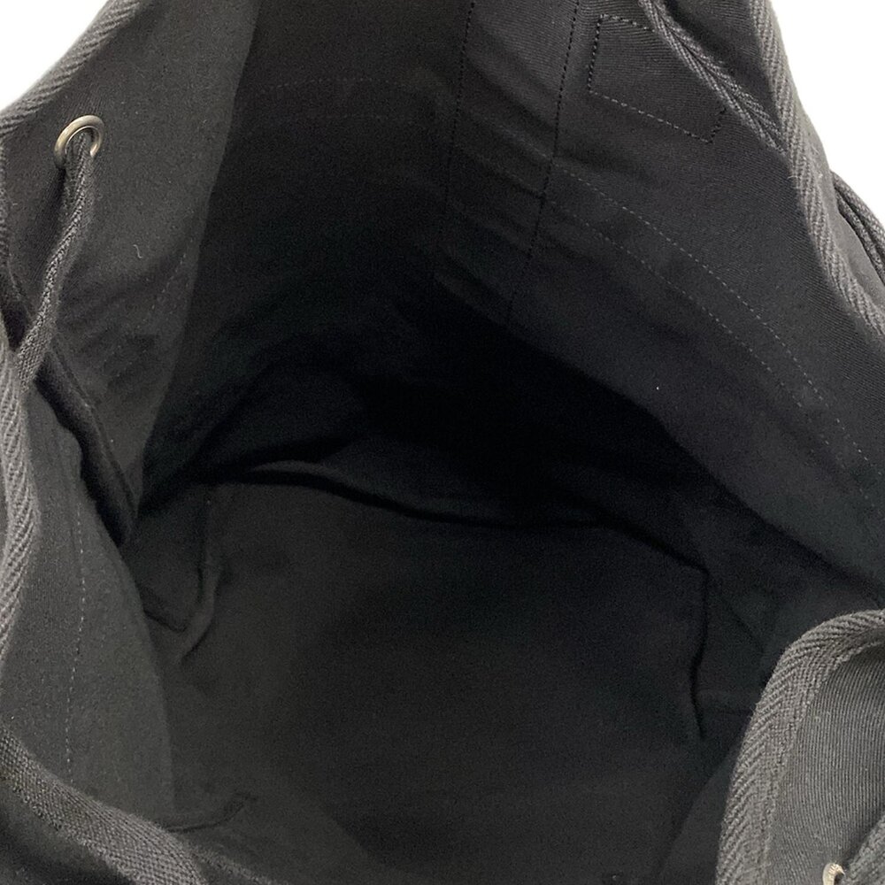 Saint Laurent PARIS Rive Gauche Sling Bag Backpack 734682 Black Gold Cream - Picture 7 of 15